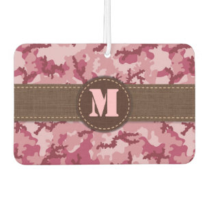 Pink camouflage air freshener