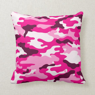 Pink camouflage American MoJo Pillow