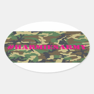 Pink Camouflage Bachelorette Hashtag Stickers