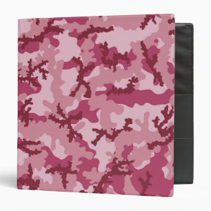 Pink camouflage binder