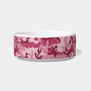 Pink camouflage bowl