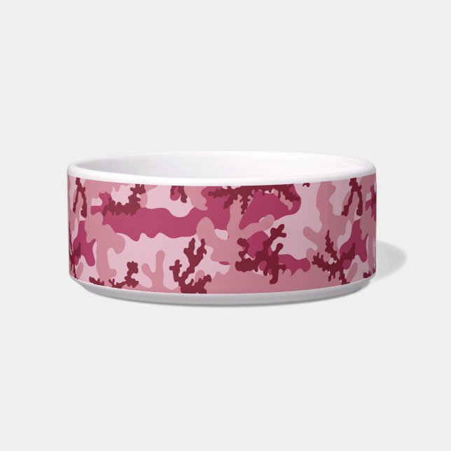 Pink camouflage bowl (Front)