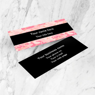 Pink Camouflage, Camouflage, Military, Army Mini Business Card