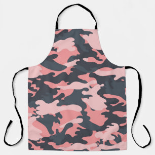 Pink Camouflage: Classic Vintage Pattern Apron