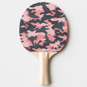 Pink Camouflage: Classic Vintage Pattern Ping Pong Paddle