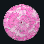 Pink camouflage Dart Board<br><div class="desc">Pink camouflage Dart Board. Trailer park,  white trash,  hick,  redneck,  hillbilly,  Country,  funny t-shirts,  sweatshirts,  hats and more. Be sure to check out all our Funny designs at Method77.com.</div>