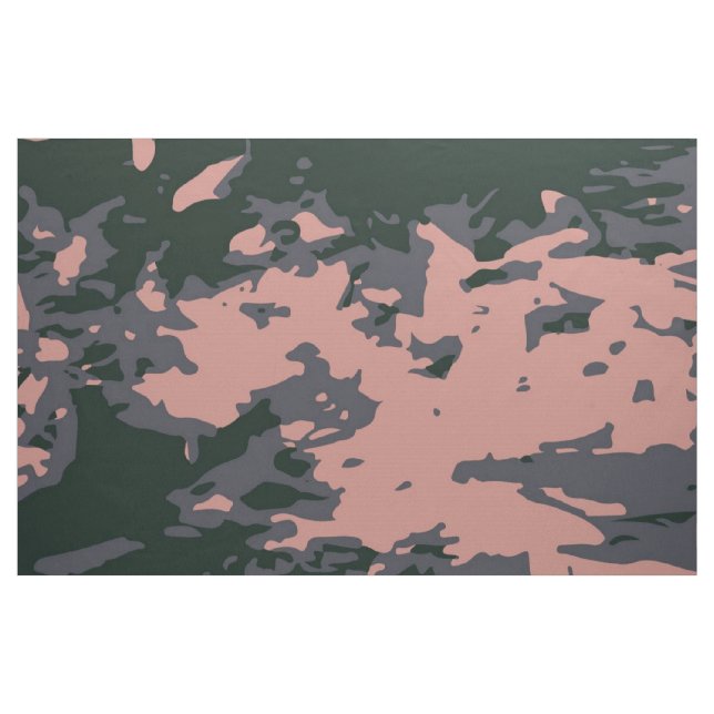 Pink Camouflage Design Fabric (Yard)