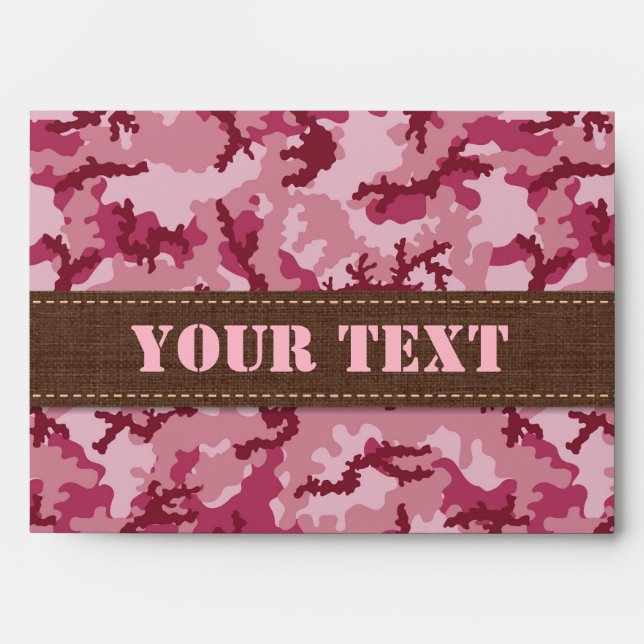 Pink camouflage envelope (Front)