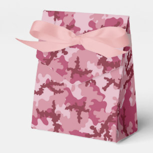 Pink camouflage favor box