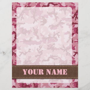 Pink camouflage flyer