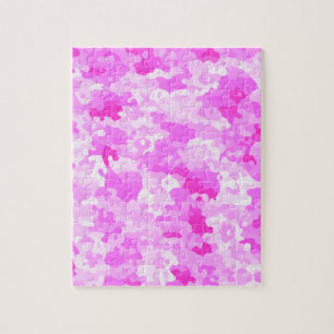Pink Camouflage Jigsaw Puzzle