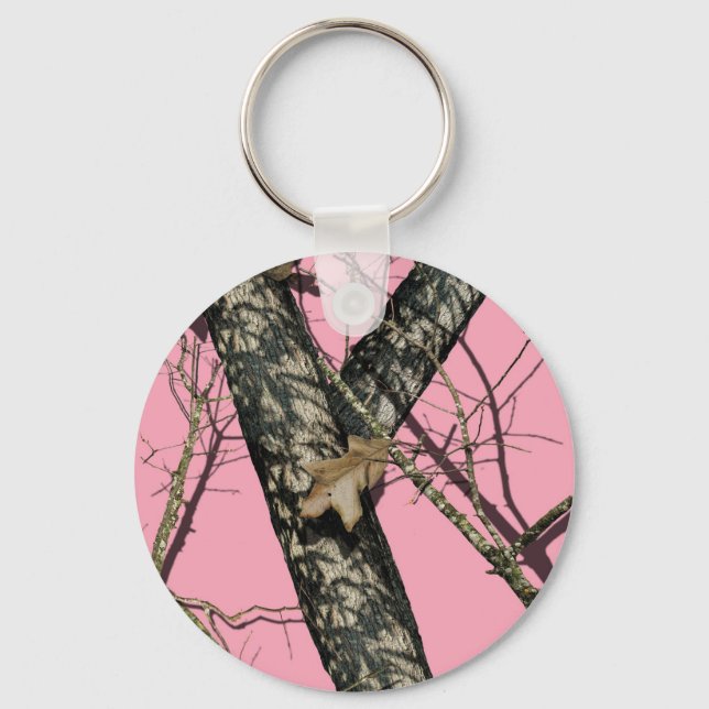 Pink Camouflage Keychain (Front)