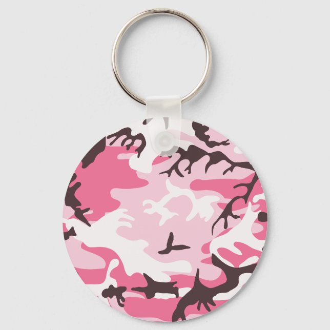 Pink Camouflage Keychain (Front)