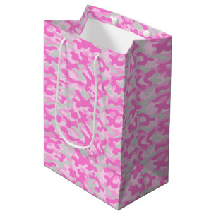 Pink Camouflage Medium Gift Bag