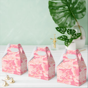 Pink Camouflage, Military, Army Favor Box
