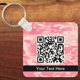 Pink Camouflage, Military, Army Keychain