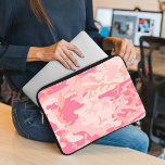 Pink Camouflage, Military, Army Laptop Sleeve<br><div class="desc">Elegant,  stylish and sophisticated camouflage pattern in pink colour. Modern and trendy gift,  perfect for the military lover in your life.</div>