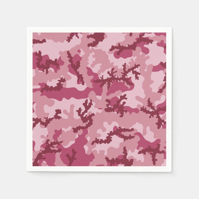 Pink camouflage napkin (Front)
