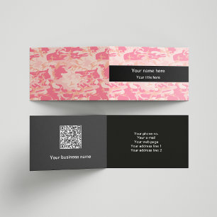 Pink Camouflage Pattern, Military, Army Business Card