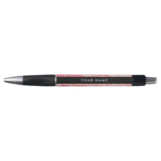 Pink Camouflage Pattern, Your name, Personalize Pen (Front)