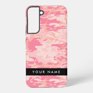 Pink Camouflage Pattern, Your name, Personalize Samsung Galaxy Case