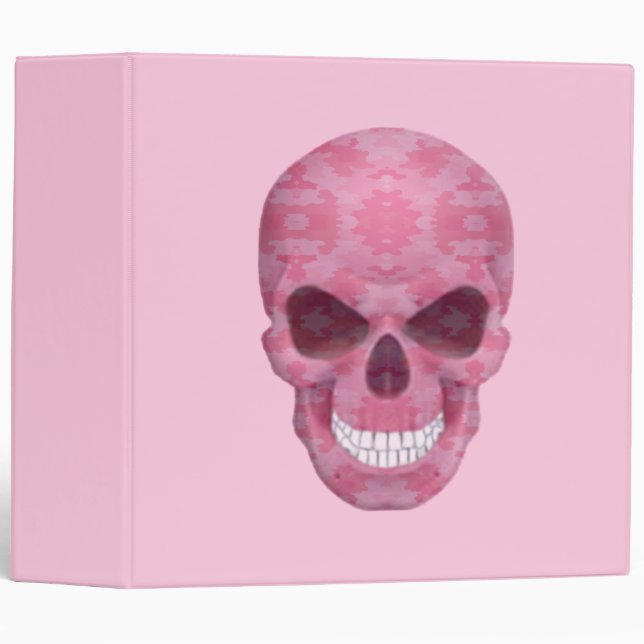 Pink Camouflage Skull Binder (Front/Spine)