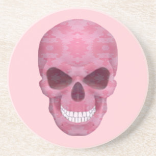 Pink Camouflage Skull Coaster