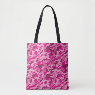Pink Camouflage Tote Bag