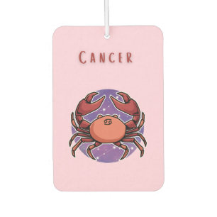 Pink Cancer, zodiac, star sign print Air Freshener