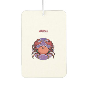 Pink Cancer, zodiac, star sign print Air Freshener
