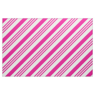 Pink Candy Cane Stripes Style 1 Fabric