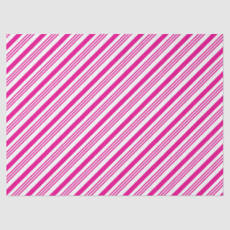 Pink Candy Cane Strips Style 1 Tissue Paper