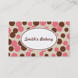 Pink Candy Dots Business Card