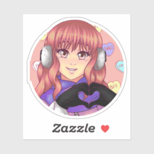 Pink Candy Heart Girl