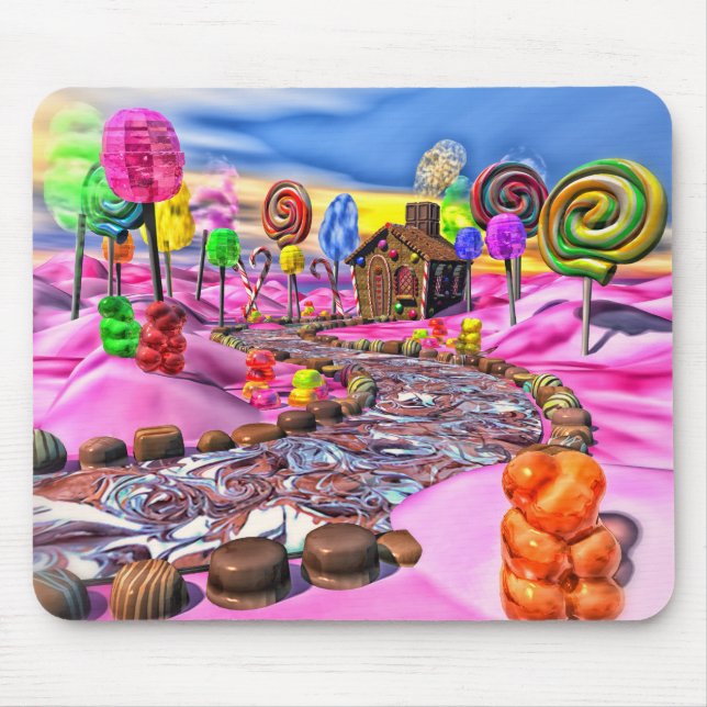 Pink Candyland Mouse Pad (Front)