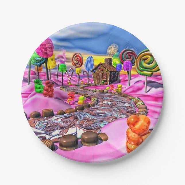 Pink Candyland - Paper Plate (Front)