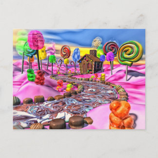Pink Candyland Postcard