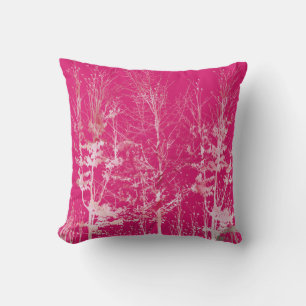 Pink Carnation Abstract 2 Throw Pillow