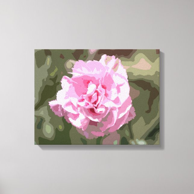 Pink Carnation Canvas Print (Front)
