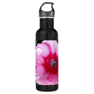 Pink Carnation in the Spring Rain Magenta Bloom 710 Ml Water Bottle