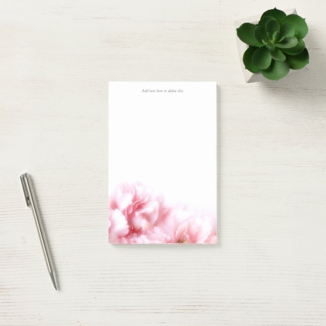 Pink Carnation Post-it Notes (Office)