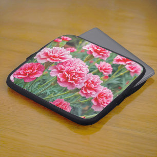 Pink Carnations Laptop Sleeve