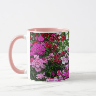 Pink carnations mug
