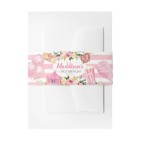 Pink Carnival Birthday belly band ring