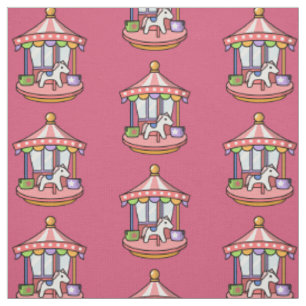 Pink Carousel Fabric