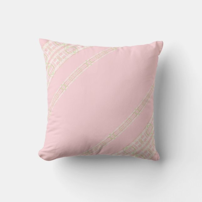 Pink Cashmere Throw Pillow (Front)