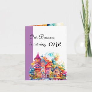 Pink Castle Custom Age Invitation
