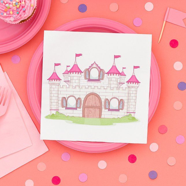 Pink Castle Napkin (Creator Uploaded)