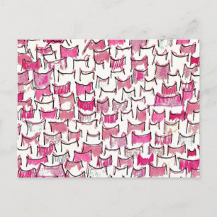 Pink Cat Ears Postcard