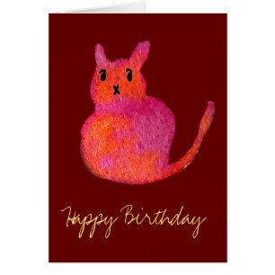 Pink cat funky cute kitty